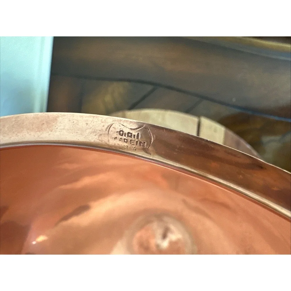 Vintage O.D.I. Spun Solid Copper Mixing Bowl 9